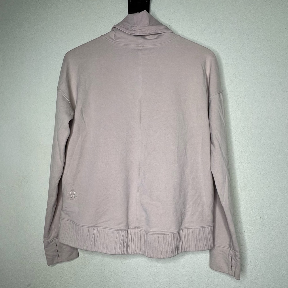 Lululemon Stress Less Pullover, Porcelain Pink, size 6 - Picture 4 of 7